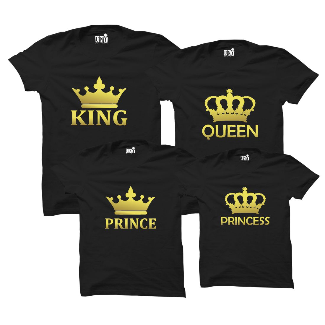 KING QUEEN FAMILY T-SHIRTS - Family King Queen Prince Princess